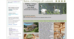 Desktop Screenshot of barncottagesatlacock.co.uk